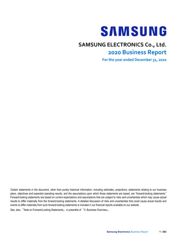 Miniature Samsung Rapport annuel 2020