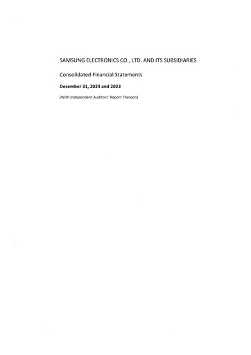 Thumbnail Samsung Financial Statement 2024