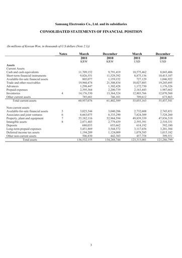 Thumbnail Samsung Quarterly Report 2011-q1