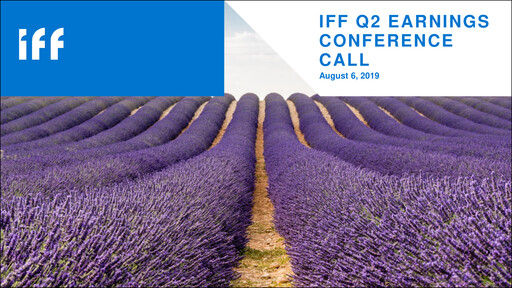 Vorschaubild International Flavors & Fragrances
 Quartalsbericht 2019-q2