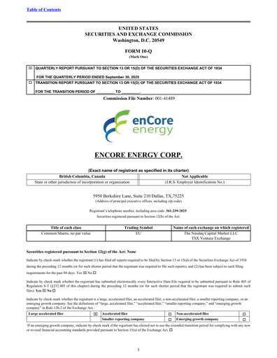 Thumbnail enCore Energy Quarterly Report 2025-q3
