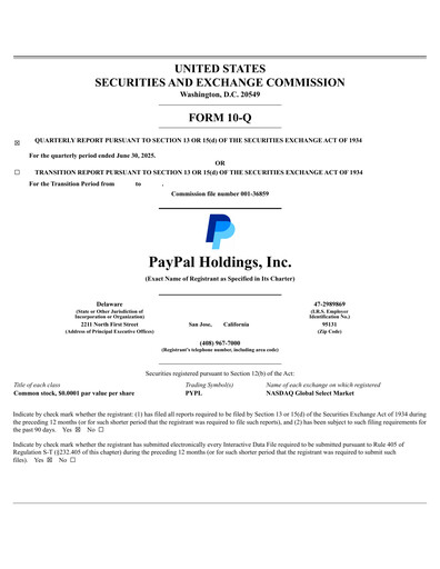 Thumbnail PayPal Quarterly Report 2025-q2