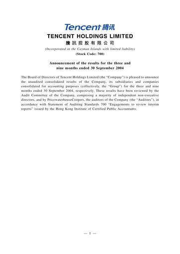 Thumbnail Tencent Financial Statement 2004-9m