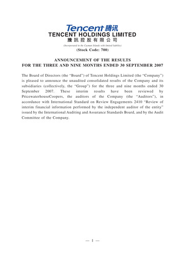 Thumbnail Tencent Financial Statement 2007-9m