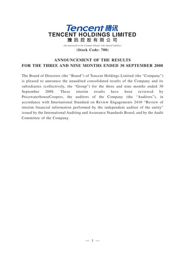 Thumbnail Tencent Financial Statement 2008-9m