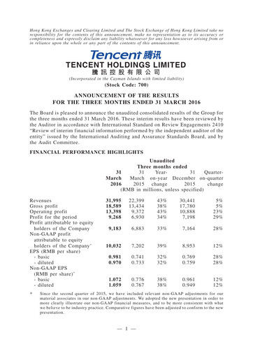 Thumbnail Tencent Financial Statement 2016-q1