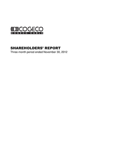 Vorschaubild Cogeco Quartalsbericht 2013-q1