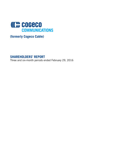 Vorschaubild Cogeco Quartalsbericht 2016-q2
