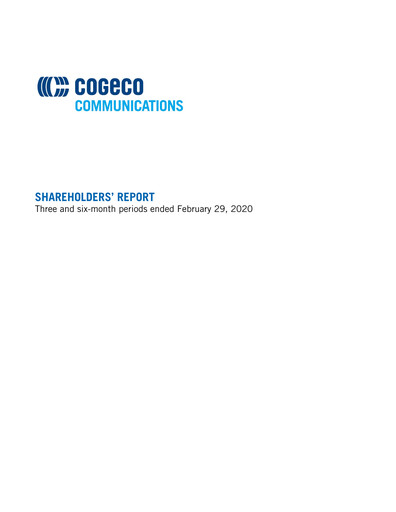 Vorschaubild Cogeco Quartalsbericht 2020-q2
