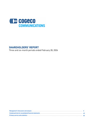 Thumbnail Cogeco Quarterly Report 2026-q2