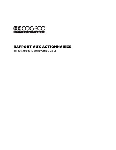 Vorschaubild Cogeco Quartalsbericht 2013-q1