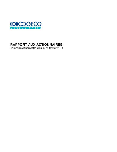 Vorschaubild Cogeco Quartalsbericht 2014-q2