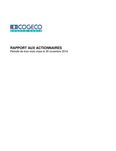 Vorschaubild Cogeco Quartalsbericht 2015-q1