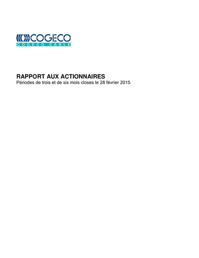 Vorschaubild Cogeco Quartalsbericht 2015-q2