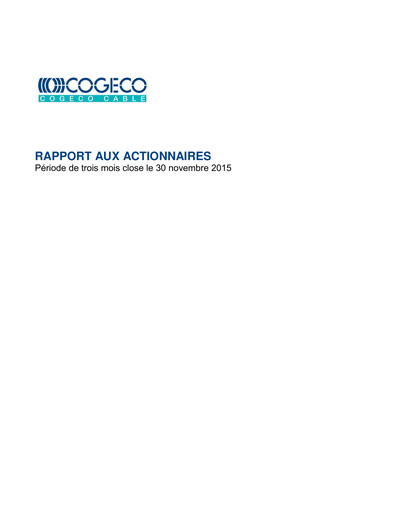 Vorschaubild Cogeco Quartalsbericht 2016-q1