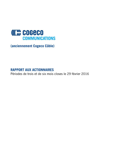 Vorschaubild Cogeco Quartalsbericht 2016-q2