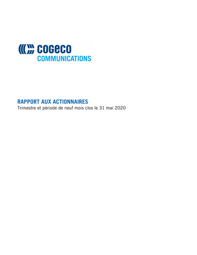 Vorschaubild Cogeco Quartalsbericht 2020-q3