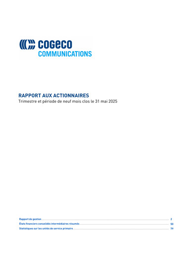 Vorschaubild Cogeco Quartalsbericht 2025-q3