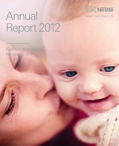 Miniature Nestlé Rapport annuel 2012