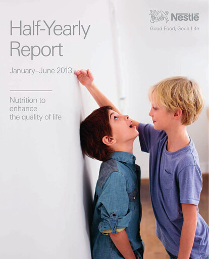 Miniature Nestlé Rapport semestriel 2013-h1