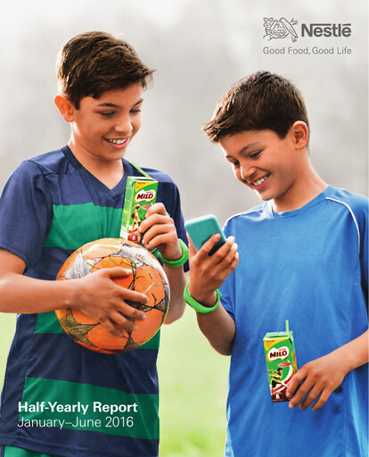 Miniature Nestlé Rapport semestriel 2016-h1