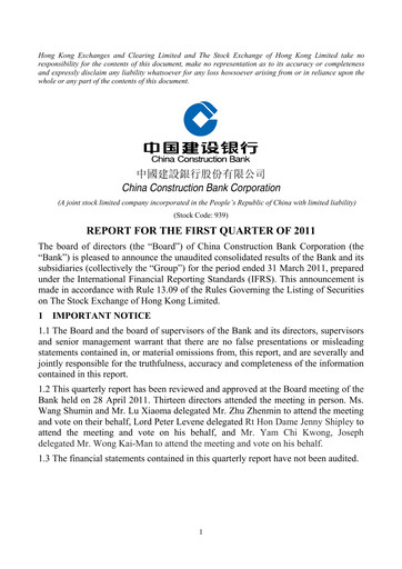 Thumbnail China Construction Bank Quarterly Report 2011-q1