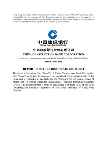 Thumbnail China Construction Bank Quarterly Report 2014-q1