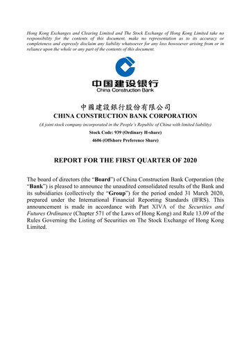 Thumbnail China Construction Bank Quarterly Report 2020-q1