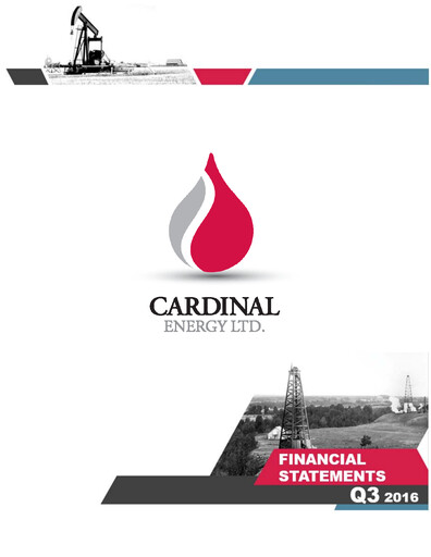 Vorschaubild Cardinal Energy Quartalsbericht 2016-q3
