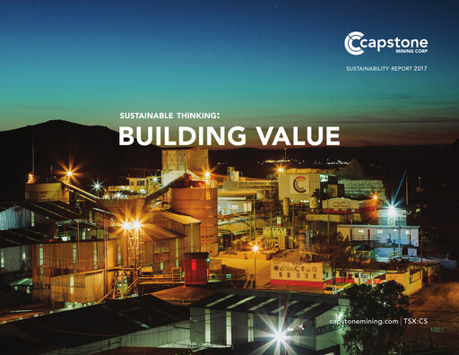 Miniature Capstone Copper Rapport de durabilité 2017