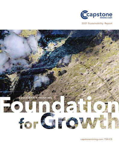 Miniature Capstone Copper Rapport de durabilité 2021