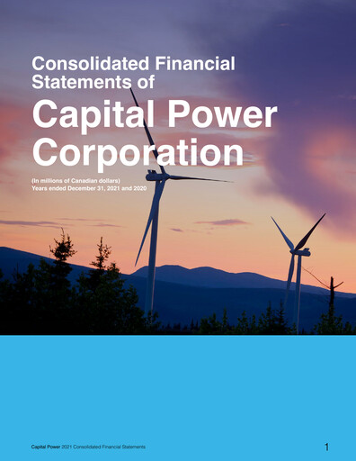 Thumbnail Capital Power Financial Statement 2021