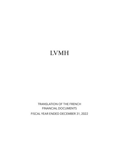 Vorschaubild LVMH Finanzbericht 2022