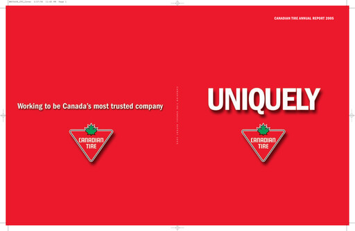Thumbnail Canadian Tire Annual Report 2005