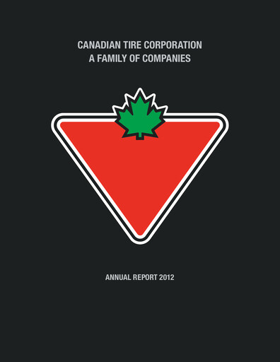Thumbnail Canadian Tire Annual Report 2012
