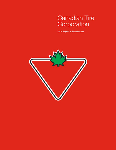 Thumbnail Canadian Tire Annual Report 2016