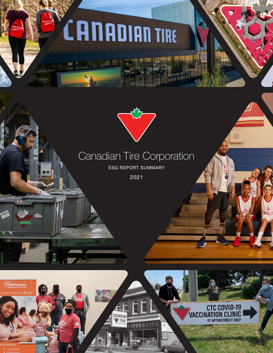Thumbnail Canadian Tire ESG Report 2021