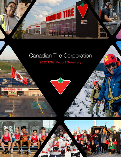 Thumbnail Canadian Tire ESG Report 2022