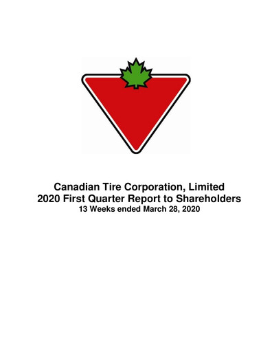 Thumbnail Canadian Tire Quarterly Report 2020-q1