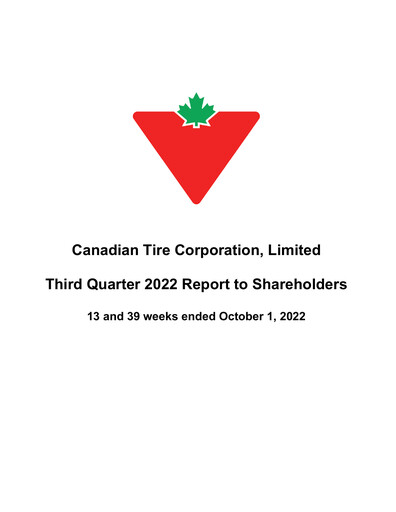 Thumbnail Canadian Tire Quarterly Report 2022-q3