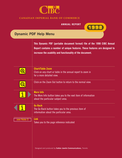Thumbnail CIBC Annual Report 1998