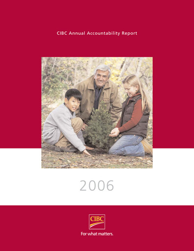 Thumbnail CIBC Annual Report 2006
