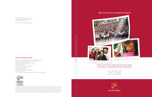 Thumbnail CIBC Annual Report 2008