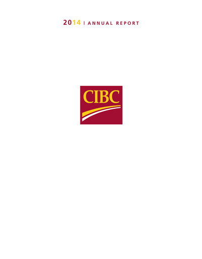 Thumbnail CIBC Annual Report 2014