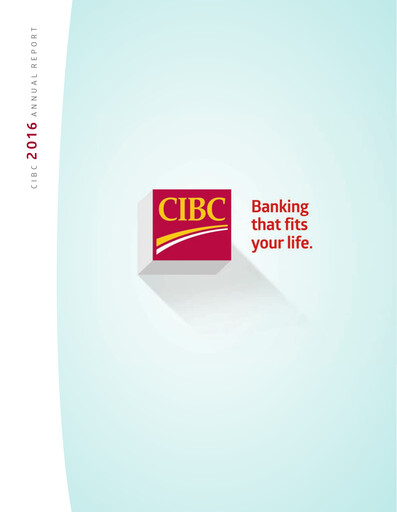 Thumbnail CIBC Annual Report 2016