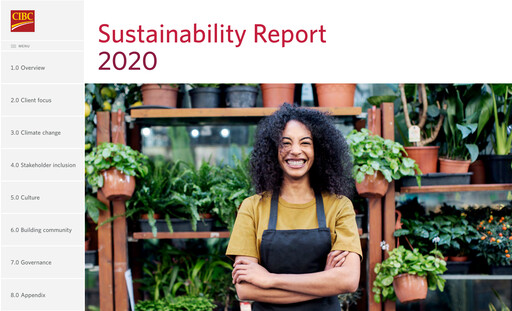 Thumbnail CIBC (Canadian Imperial Bank of Commerce) Sustainability Report 2020