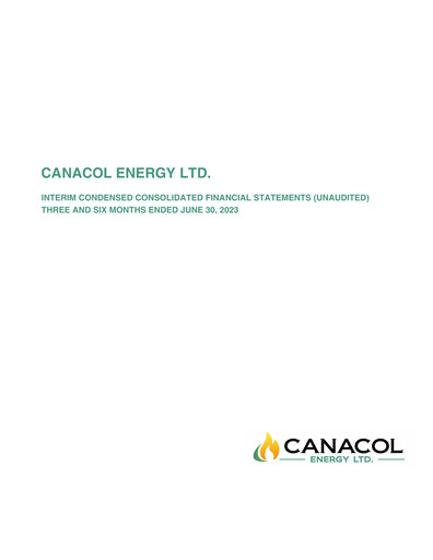 Thumbnail Canacol Energy Quarterly Report 2023-q2
