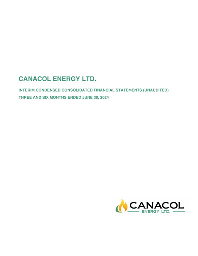 Thumbnail Canacol Energy Quarterly Report 2024-q2