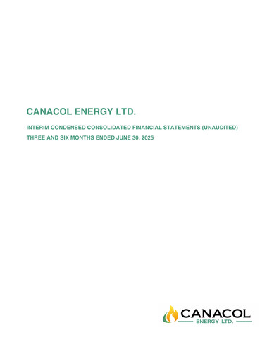 Thumbnail Canacol Energy Quarterly Report 2025-q2