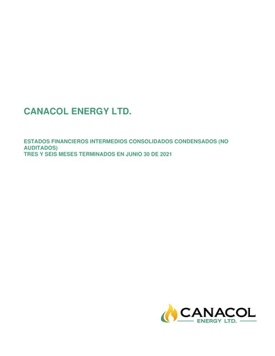 Thumbnail Canacol Energy Quarterly Report 2021-q2